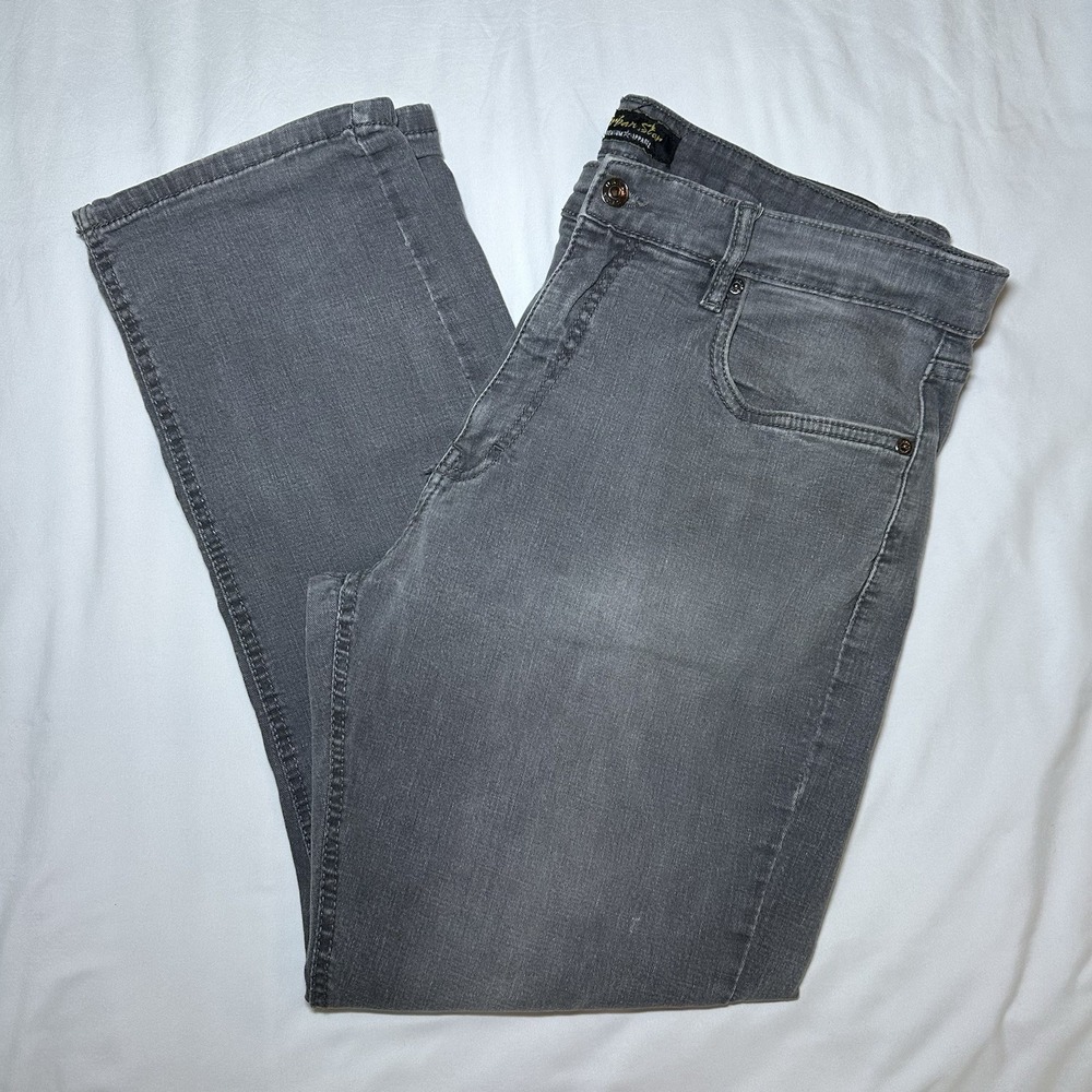 UrbanStar Mens Gray Wash Straight Leg Stretch Jeans 38x30 Style 02513692CU
